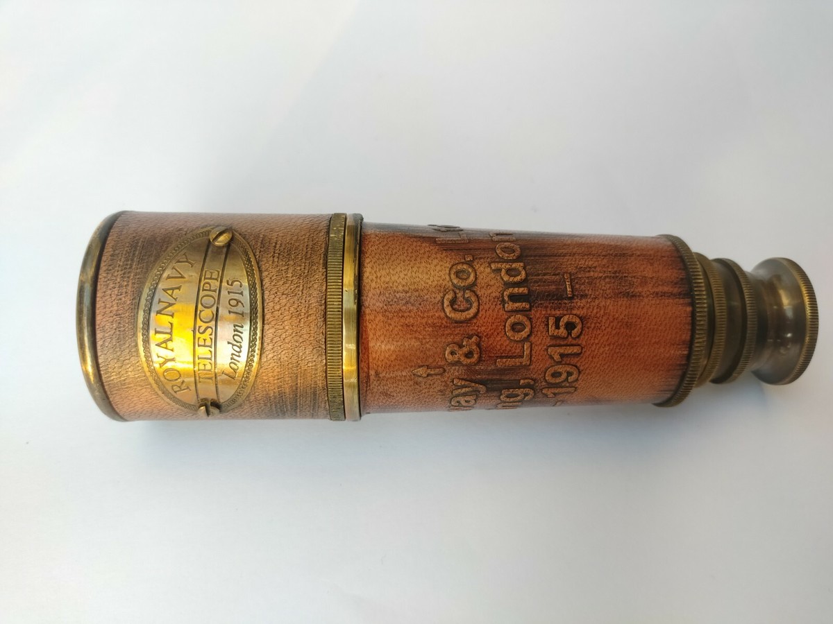 ロイヤルネイビー テレスコープ ロンドン 1915 望遠鏡 単眼鏡 アンティーク ロイヤルネイビー テレスコープ ロンドン 1915 望遠鏡 単眼鏡