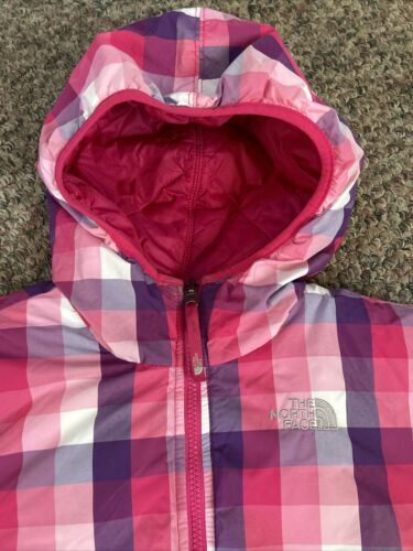 The North Face Reversible Multi-Color/Pink 550 Down Coat Girls Size XL (18) - Picture 2 of 24