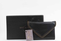 Matt And Nat Kompakt Black Envelope Wallet Brand With Tag / Gift Box Matt And Nat Kompakt Black Envelope Wallet Brand With Tag / Gift Box