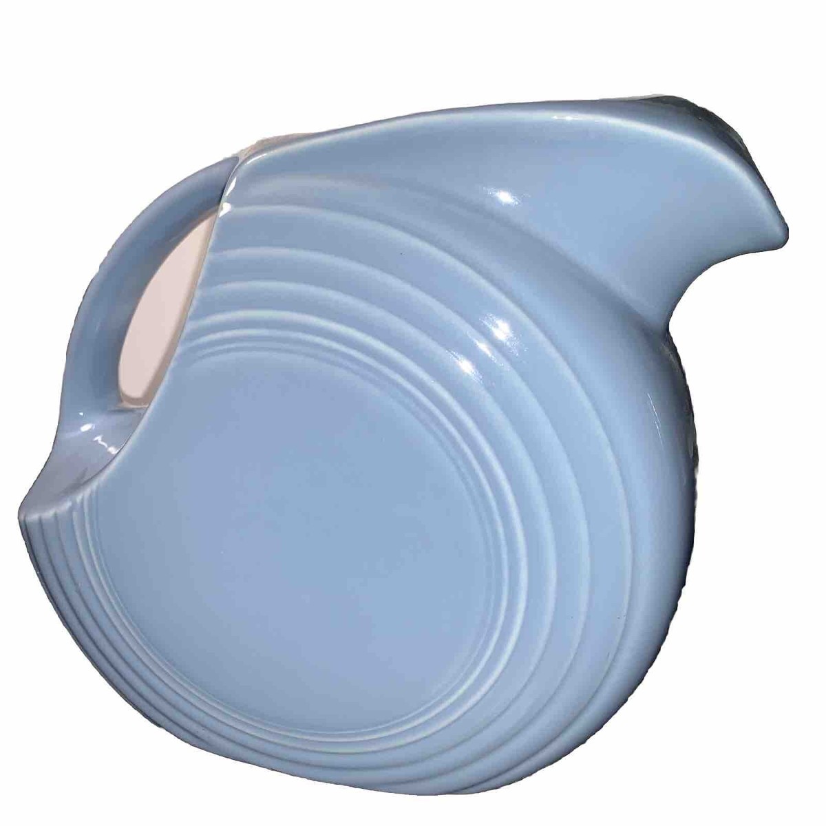 Vintage Retro MCM Style Retired Blue Fiestaware 7in /2qt Disc Pitcher