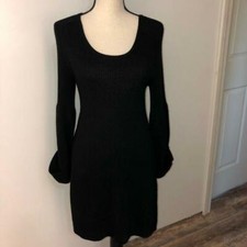 Nine West black wool blend dress Size M