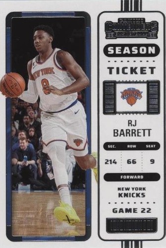 RJ Barrett 2022-23 Panini Prizm Fast Break Blue /150 #14 New York