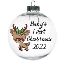 baby's first christmas ornament girl 