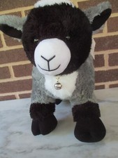 Build A Bear Baby Goat Black & Gray 12 Long P...