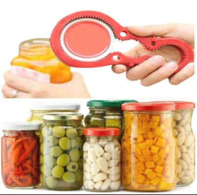 Glasöffner Kappe und Deckelöffner Mehrzweck Easy Grip Drehwerkzeug Küche Flasche