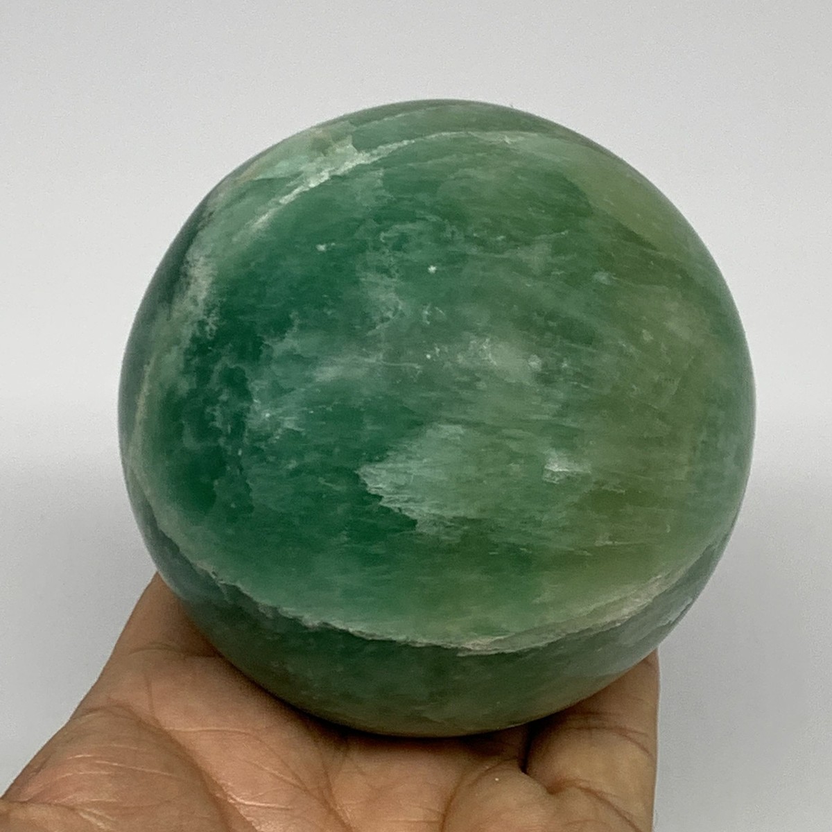 860g, Natural Fluorite Sphere Ball Gemstone Crystal