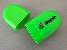Collectable SEAGATE Pen and Pencil Holder - Plastic / Neon Green
