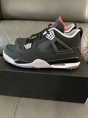 Air Jordan 4 Golf Bred Men s size 11.5 NEW CU9981-002 Black Fire Red G