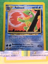 2001 POKEMON TCG NEO DISCOVERY 27/75 POLITOED UNLIMITED NON-HOLO RARE NEAR MINT