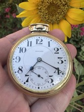 Antique HOWARD Gold Filled Railroad Watch Signed Estate Vintage