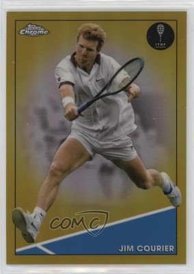 2021 Topps Chrome Gold Refractor 27/50 Jim Courier #13 HOF nd3