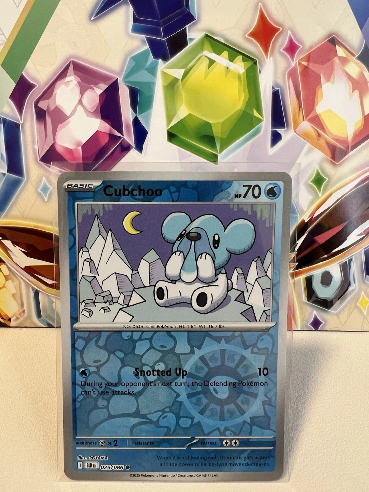 Cubchoo 025/086 Common Reverse Holo - Pokemon TCG Black Bolt - NM