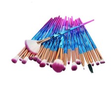 20PCS Makeup Brush Set Eyeshadow Eyeliner Lip Foundation Brushes Purple