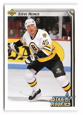 1992-93 Upper Deck Steve Heinze #400 Boston Bruins