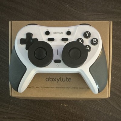 abxylute C5P Wireless Gaming Controller White for PC Mac OS Steam Deck Switch