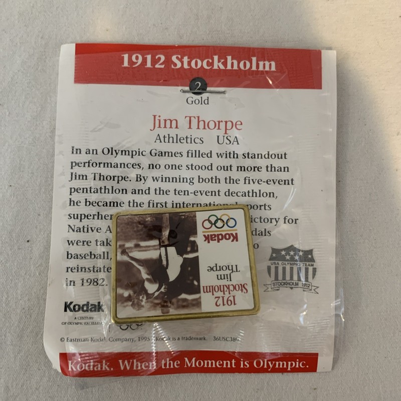 Kodak Olympic Pin Stockholm 1912