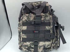 Muwen Camouflage Fishing Tackle Sling Bag With Rod & Gear Holder & Pliers