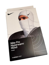 Nike Pro Hyperwarm Hood Therma Fit Unisex White Ski Mask Football   NIB