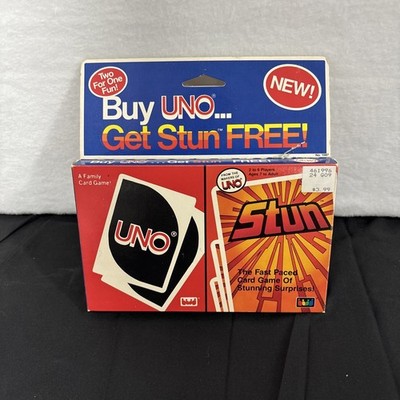 Vintage 1986 Uno Get Stun Free International Games New in Package