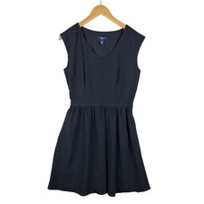 GAP V-neck Fit & Flare Dress size 4 Black
