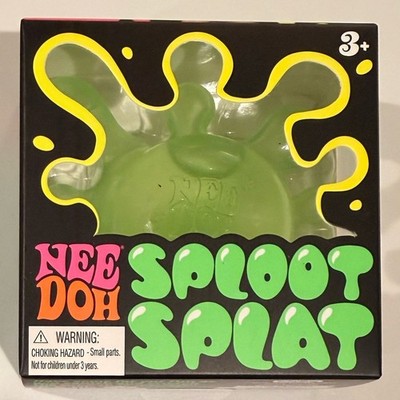 NeeDoh Sploot Splat Lime Green Squishy Stress Ball New in Box Schylling