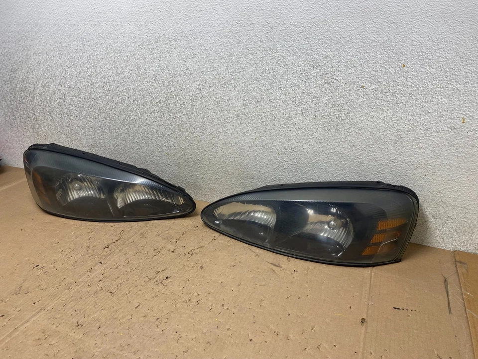 Черная оригинальная фара левая + правая для Pontiac Grand Prix 2004–2008 годов выпуска R6586 DW - Изображение 2 из 4