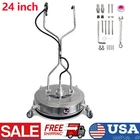24" Pressure Washer Surface Cleaner 4900PSI with 4 Wheels Stainless Steel