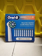 Oral-B Cross Action X - Replacement Brush Heads-  10 Count - Sealed