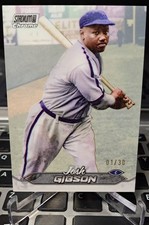 2024 Topps Stadium Club - Josh Gibson #107 Chrome Pearl White Refractor #1/30