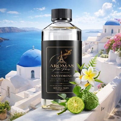 Aromas from Paris Santorini Home Fragrance Ocean Breeze Lemon White Musk