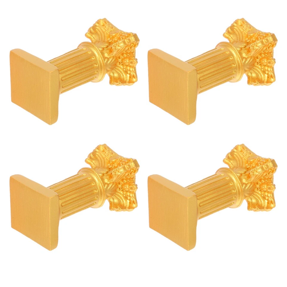 4 Pcs Roman Column Candlestick Desk Decoration Miniature Pillar Resin - Image 3 of 4