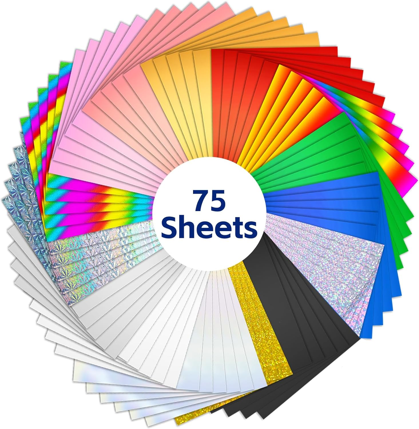 75 Sheets Toner Reactive Foil, 11.4X8.2Inch Deco Foil Transfer Sheets,Transfer F