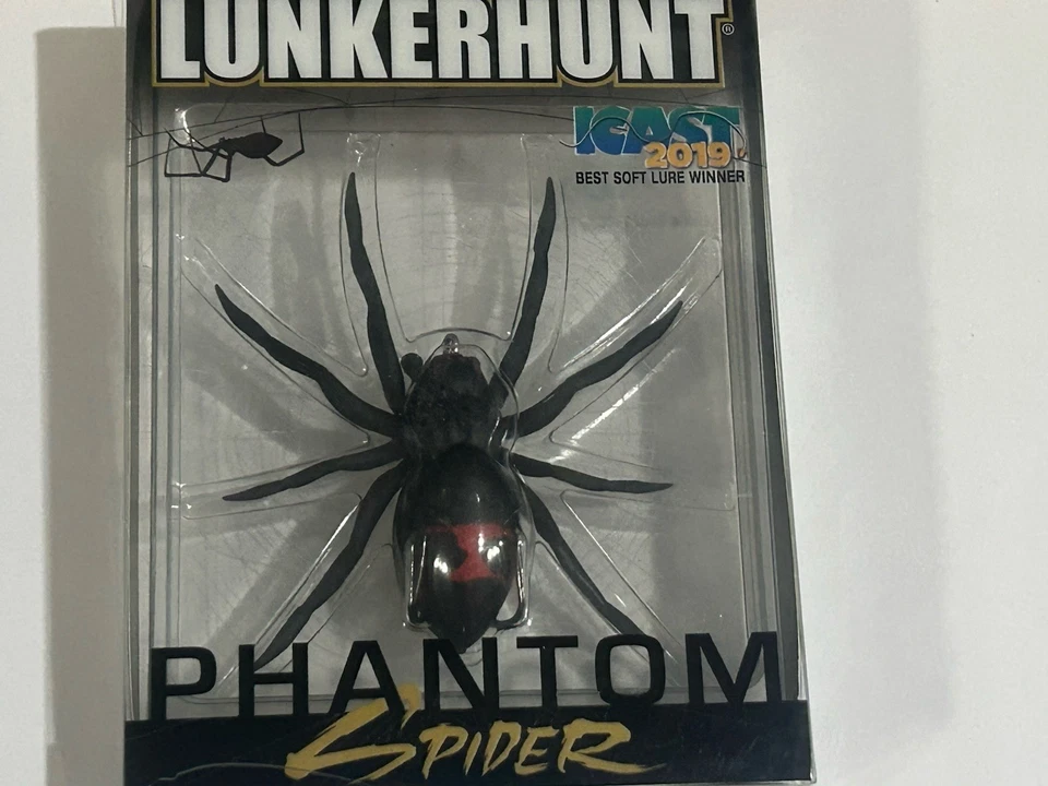 Рыболовная приманка Lunkerhunt SPIDER05 Phantom Spider WIDOW MAKER ЦВЕТ TOPWATER НОВАЯ НЕРАСПАКОВАННАЯ - Изображение 2 из 4