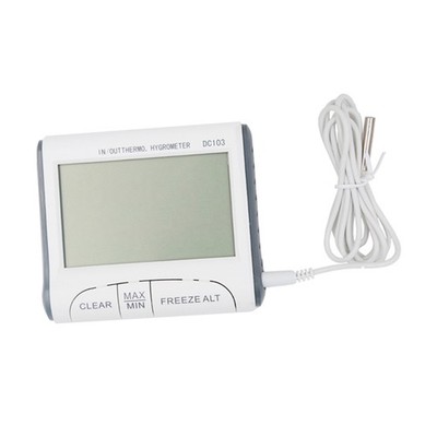 DC103 Digital LCD Indoor Outdoor Wetterthermometer Hygrometer Hygrometer