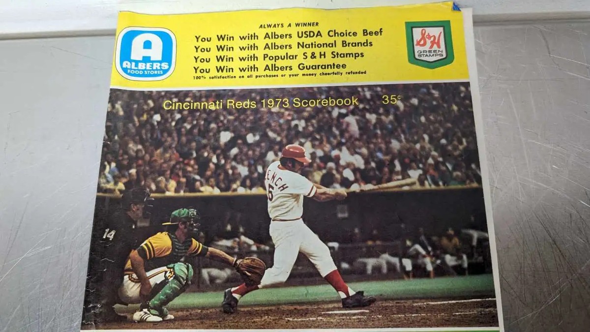 MLB San Francisco Giants vs Cincinnati Reds 1973 Scorebook | eBay