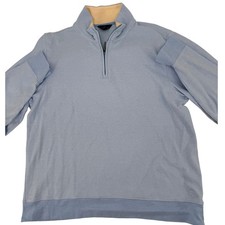 Brooks Brothers 1/4 Zip Pullover Sweater Size Large Light Blue Preppy Oldmoney