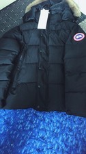 Canada Goose Arctic Program Black Down Mid-Length Hooded Parka Jacket M