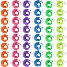 Aimolin 48 Pcs Magic Twisty Worm Wiggly Twisty Fuzzy Worms on a String Magic ...