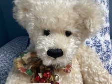 California Artist Donna Hodges 21 Curly Mohair Chrystal Teddy Bear 15/100
