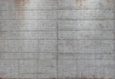 Komar Fototapete Concrete Blocks 368 x 254cm Beton Tapete Shabby Industrial