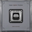 Beautiful Geiger 1 OZ Silver Bar .999 Fine Silver Geiger Edelmetalle Square