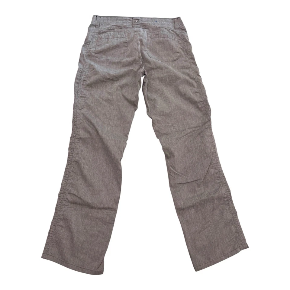 Брюки женские Kuhl Cabo 10 стандартных размеров серые в елочку эластичные хлопок лен уличные - Изображение 2 из 4