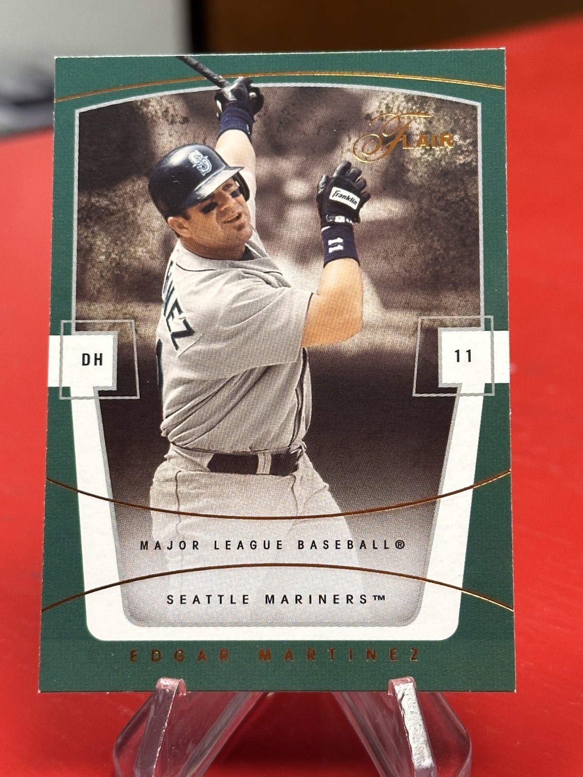 EDGAR MARTINEZ 2004 FLEER FLAIR #42 MARINERS HOF
