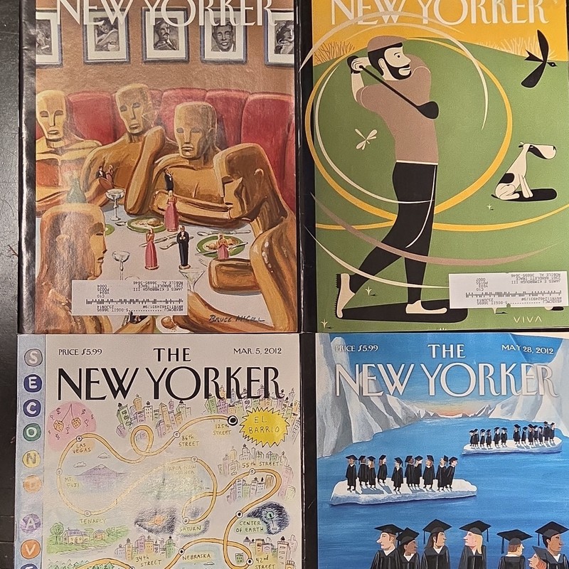 Lot of 4 New Yorker Magazine from 2012