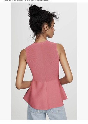 theory knit peplum top