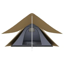 2-3 Person Teepee Tent Waterproof with Porch Area Carry Bag for Camping Hiking