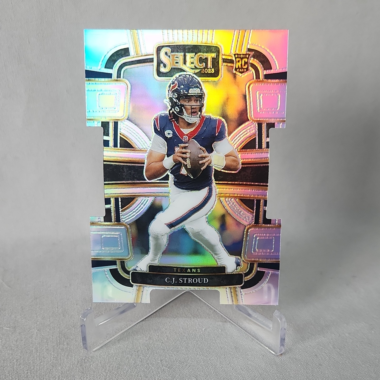2023 Panini Select C.J. Stroud #41 Rookie Silver Prizm Die-Cut Concourse