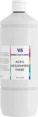 VBS Großhandelspackung Acrylfarbe für Keilrahmen 1.000 ml Malen auf Leinwand