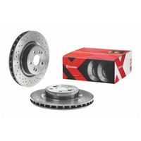 2X Brembo Bremsscheiben 312Mm Gelocht/Innenbel. Vorne Passend FÜR Renault Clio