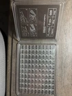100 gram Valcambi Silver Bar 100x1 Gram with Assay Card (small chip on corner)